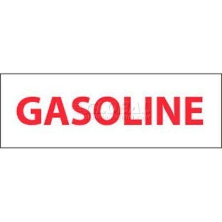 NATIONAL MARKER CO NMC Safety Sign, Gasoline, 4in X 12in, White/Red M51P